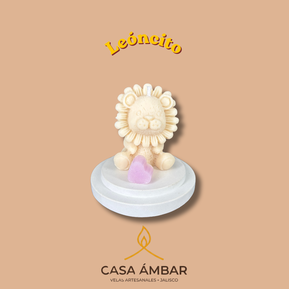 El Rey de la Ternura - Vela de León para eventos.